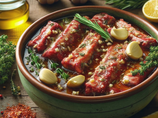Mediterrane Marinade für Spareribs