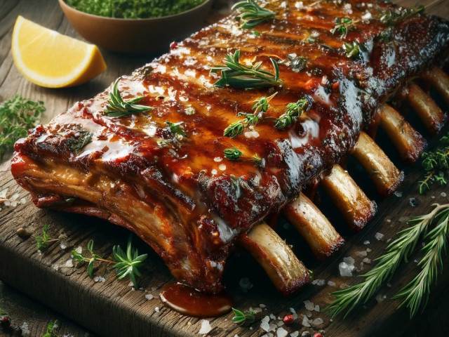 Mediterrane Glasur für Spareribs