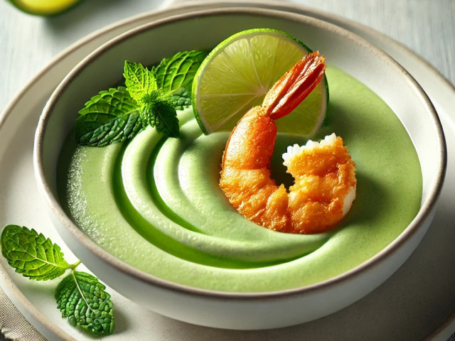 Kalte Gurken-Limetten Suppe