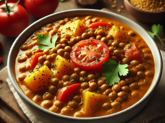 Linsen-Kartoffel-Curry