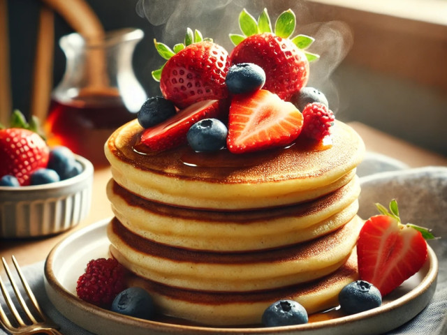 Apfelringe im Pancake-Teig