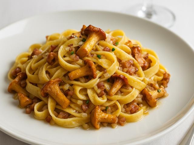 Tagliatelle mit Pfifferlingen