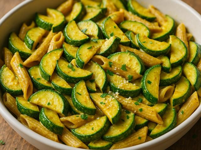 Zucchini-Curry Pasta