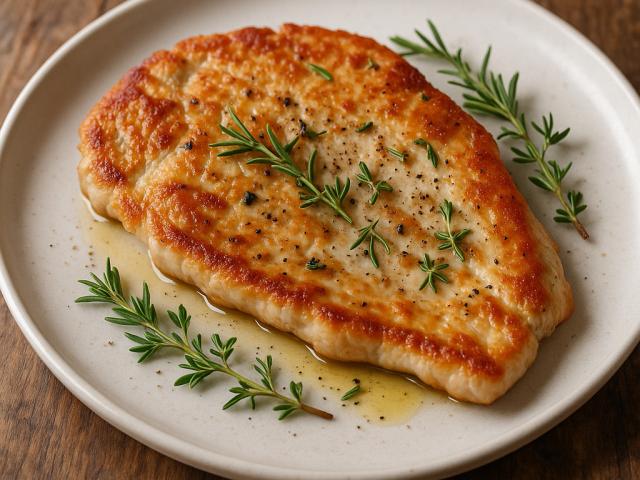 Putenschnitzel mit Rosmarin und Thymian