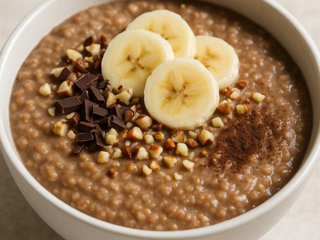 Bananen-Schoko-Porridge